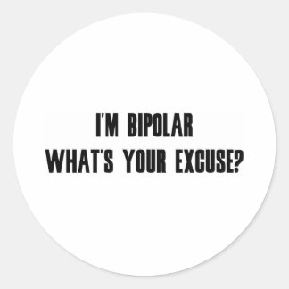 Bipolar Classic Round Sticker