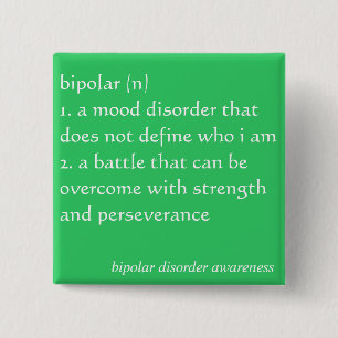 Bipolar Disorder Awareness Button