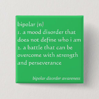 Bipolar Disorder Awareness Button