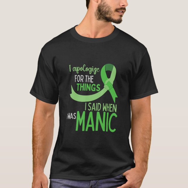 Bipolar Disorder Awareness Mental Health Awareness T-Shirt (Front)