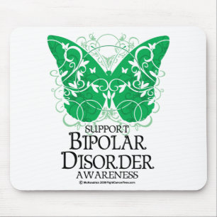 Bipolar Disorder Butterfly Mouse Mat