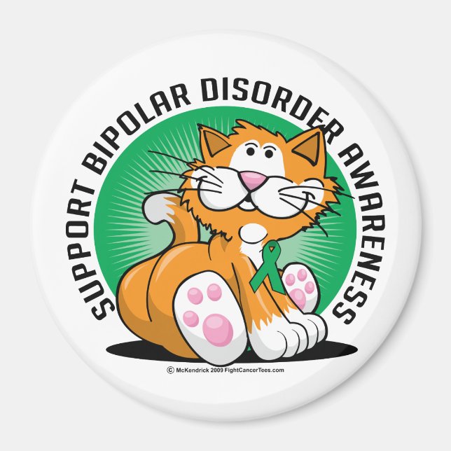 Bipolar Disorder Cat Magnet (Front)