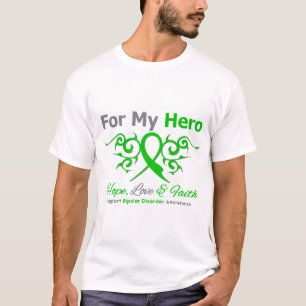 Bipolar Disorder Hope Love FaithTribal Ribbon T-Shirt
