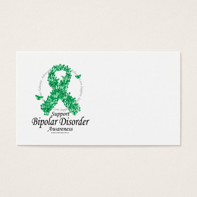 Bipolar Disorder Ribbon of Butterflies (Front)