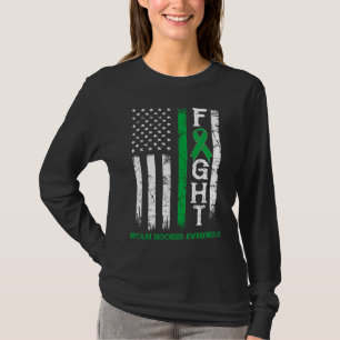 Bipolar Disorder Warrior US Flag T-Shirt