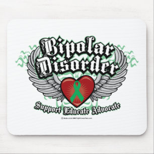 Bipolar Disorder Wings Mouse Mat