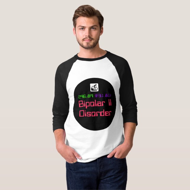 Bipolar II Disorder/DSM-5 Pride T-Shirt (Front Full)