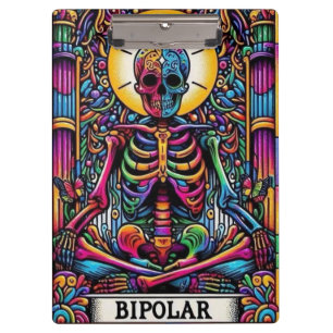 Bipolar Skeleton Tarot – Dark Gothic Tarot Card Clipboard