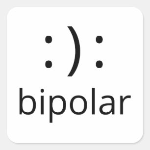 bipolar square sticker
