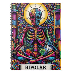 Bipolar Tarot Card   Mystical Occult  Notebook