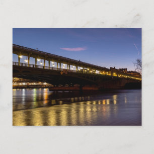Bir-Hakeim bridge at dawn in winter - Paris Postcard