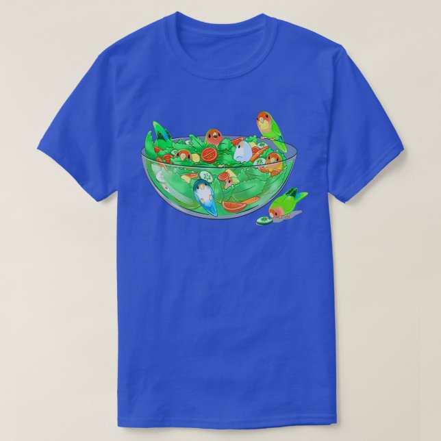 Birb Salad Peach Faces T-Shirt (Design Front)