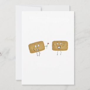 Birbiscuit themed, cute cookies invitation