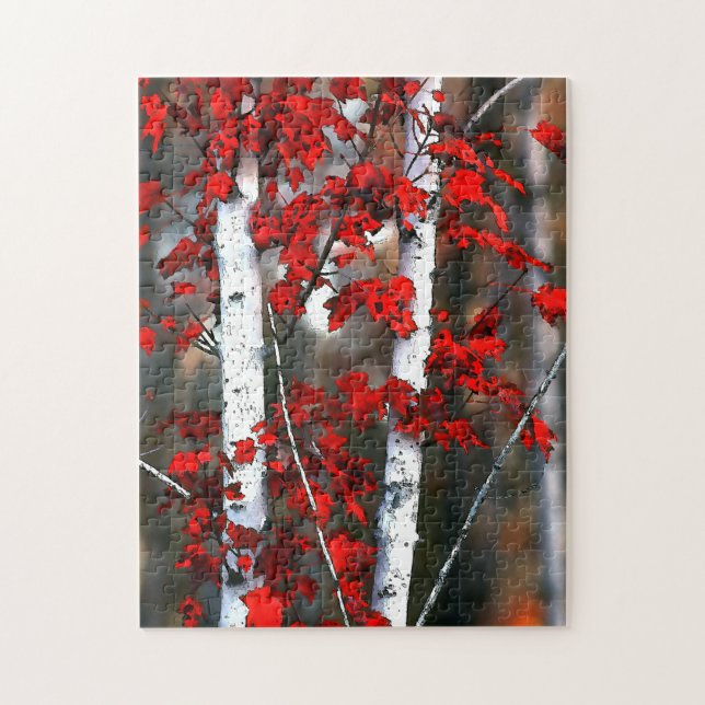 Birch #2 jigsaw puzzle (Vertical)