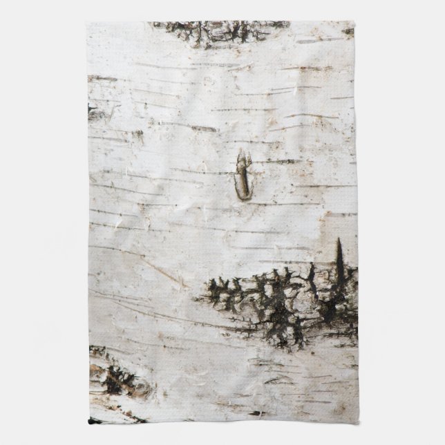 Birch bark 2330 tea towel (Vertical)