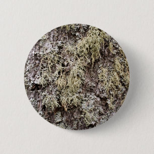 Birch bark 6 cm round badge