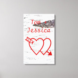 Birch bark canvas print