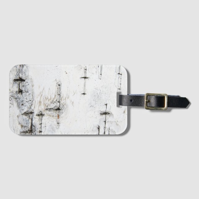Birch Bark cards Luggage Tag (Front Horizontal)