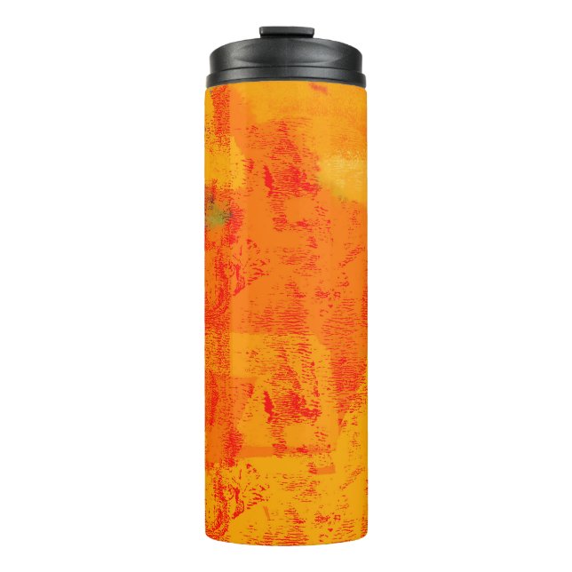 Birch Bark Close-Up: Natural Texture. Thermal Tumbler (Front)