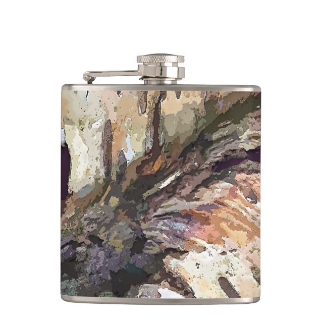 BIRCH BARK HIP FLASK (Front)
