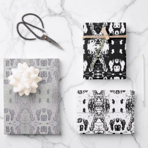 Birch Bark Large Pattern Wrapping Paper Sheet