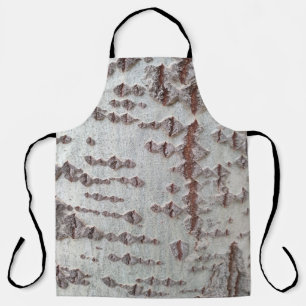 Birch bark pattern apron