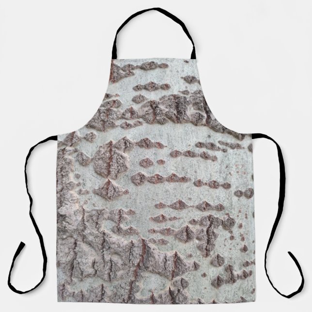Birch bark pattern apron (Front)