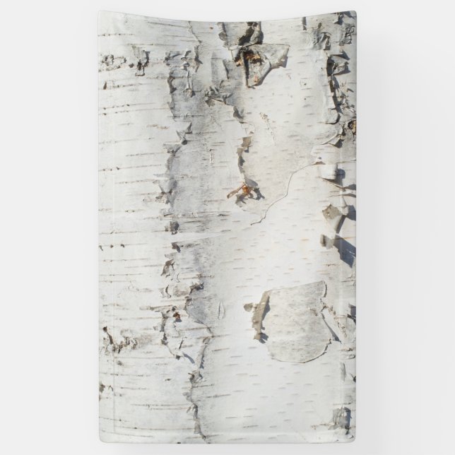 Birch bark pattern banner (Vertical)