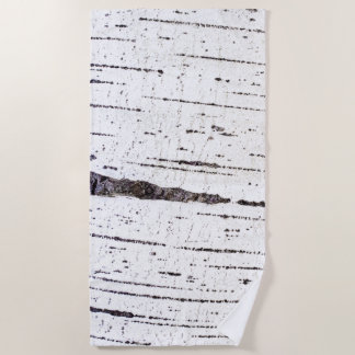 Birch bark pattern beach towel
