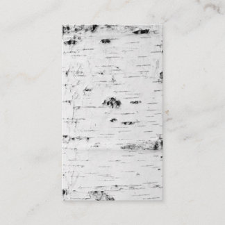 Birch bark pattern business card