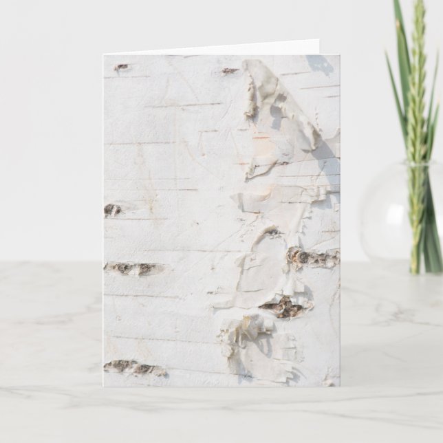 Birch bark pattern card (Front)