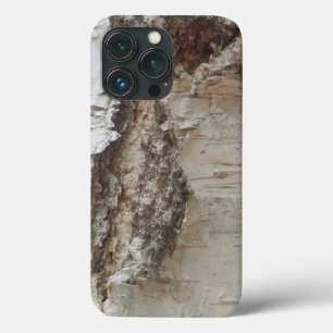 Birch bark pattern iPhone 13 pro case