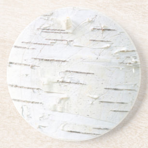 Birch bark pattern coaster