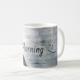 Birch bark pattern coffee mug