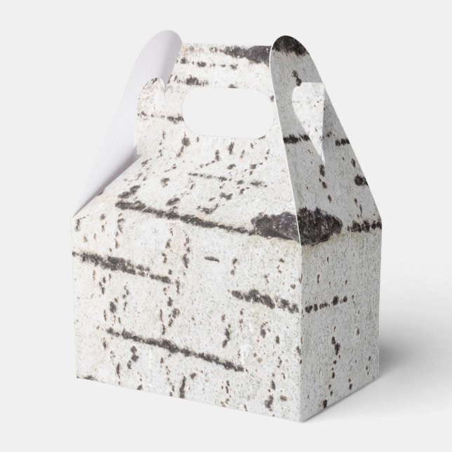 Birch bark pattern favour box (Back Side)