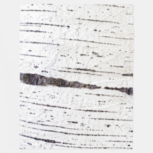 Birch bark pattern fleece blanket