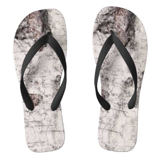Birch bark pattern High-Top sneakers Flip Flops (Footbed)