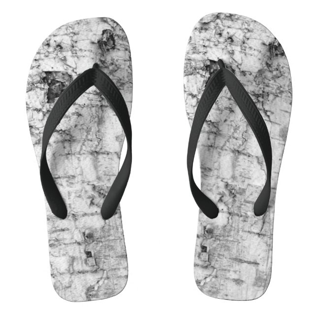 Birch bark pattern High-Top sneakers Flip Flops (Footbed)
