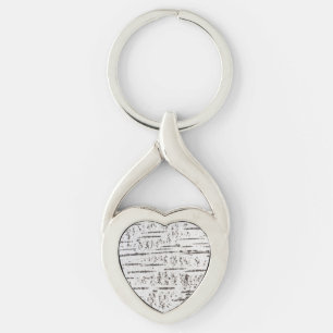 Birch bark pattern key ring
