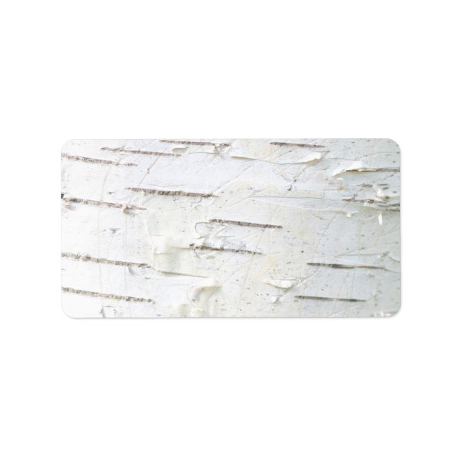 Birch bark pattern label (Front)
