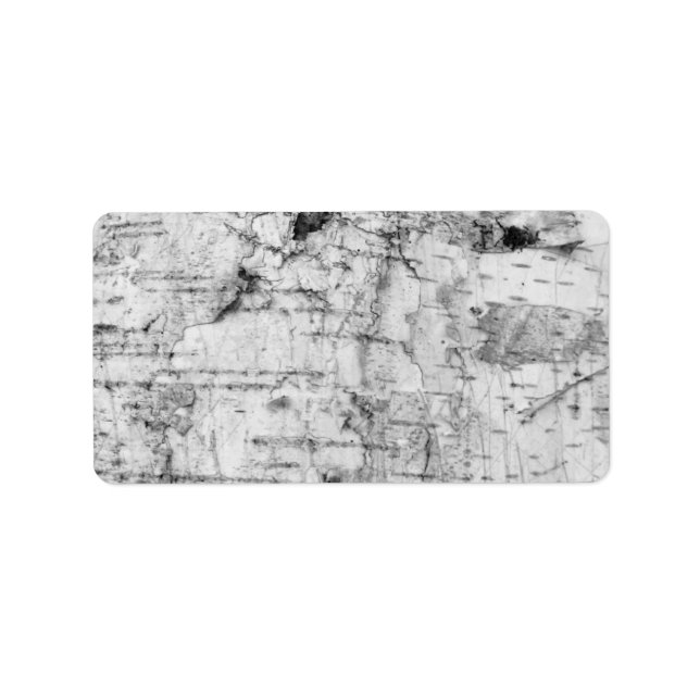 Birch bark pattern label (Front)