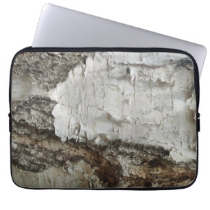 Birch bark pattern laptop sleeve