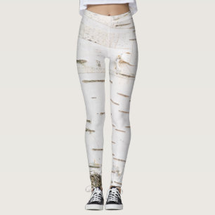 Birch bark pattern leggings