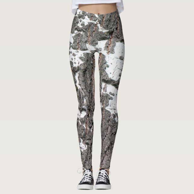 Birch bark pattern leggings (Front)