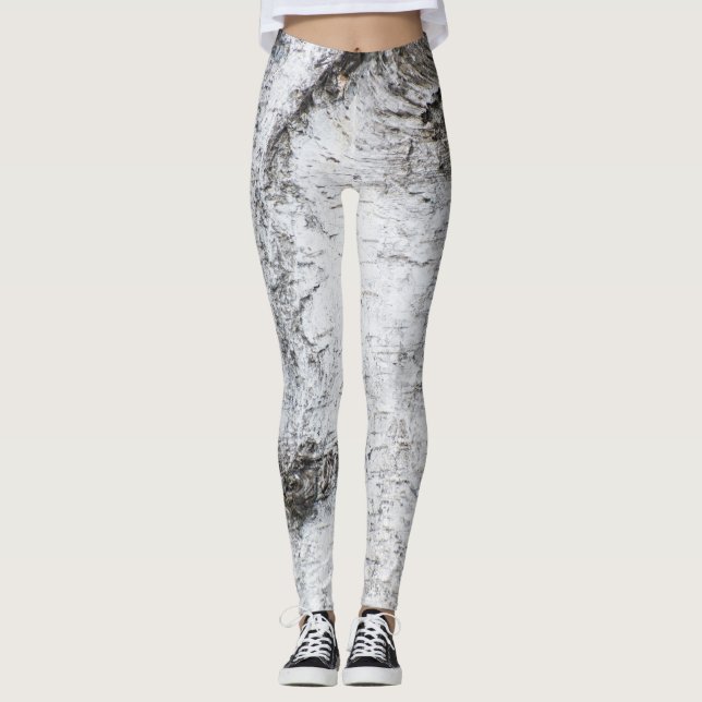 Birch bark pattern leggings (Front)