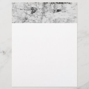 Birch bark pattern letterhead