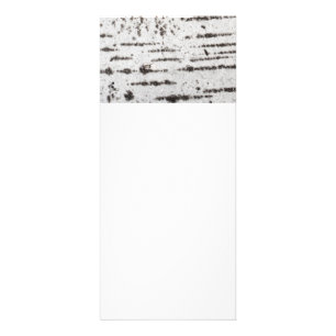 Birch bark pattern rack card