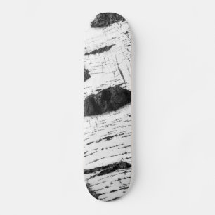 Birch bark pattern skateboard