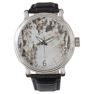 Birch bark pattern watch