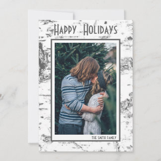 Birch Bark - Simple Rustic Photo Card
